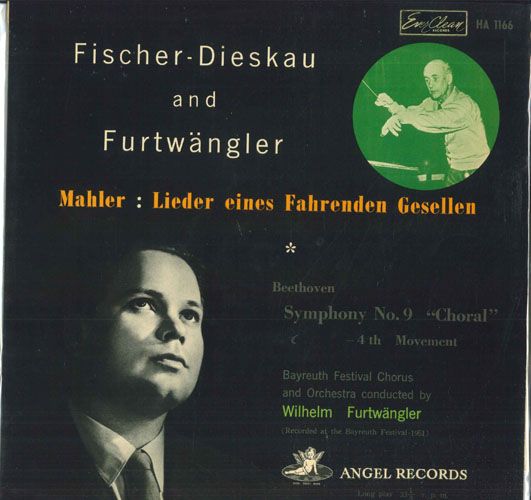 【中古】LP ディートリッヒ フィッシャー デ マーラー さすらう若人の歌 / ベートーヴェン 交響曲 HA1166 ANGEL RECORDS recordcity-11261300 RECORD CITY 楽天市場店 パッケージ画像