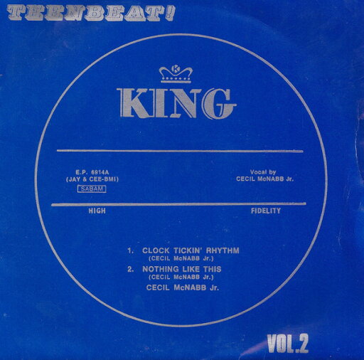 【中古】英7” Cecil McNabb Teenbeat Vol.2 EP6914A King Records /00080 【中古】英7” Cecil McNabb Teenbeat Vol.2 EP6914A King Records /00080