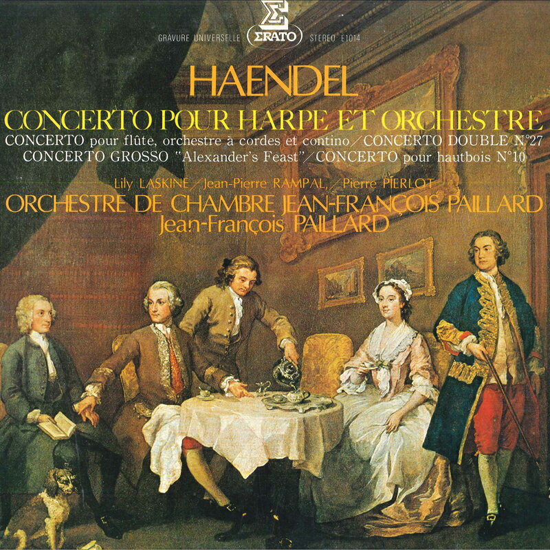 【中古】LP リリー・ラスキーヌ, ジャン・ピ ヘンデル: 協奏曲集 E1014 ERATO /00260