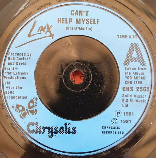 7” Linx Cant Help Myself CHS2565 Chrysalis /00080