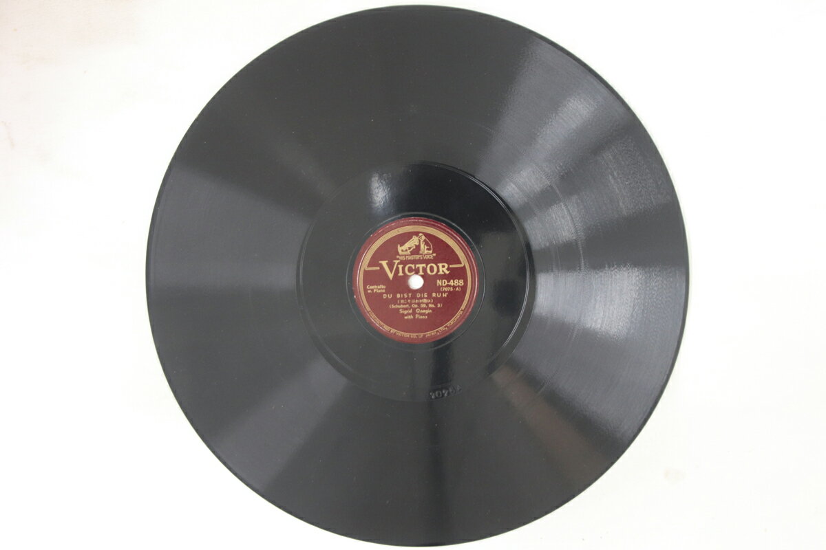 【中古】78RPM/SP Sigrid Onegin Du Bist Die Ruh / Von Ewiger Liebe ND488 VICTOR 12&quot; /00610
