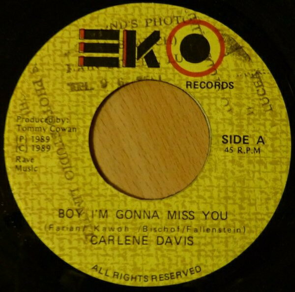 Artist Name: N - 【中古】7” Carlene Davis Boy Im Gonna Miss You NONE EKO Records /00080
