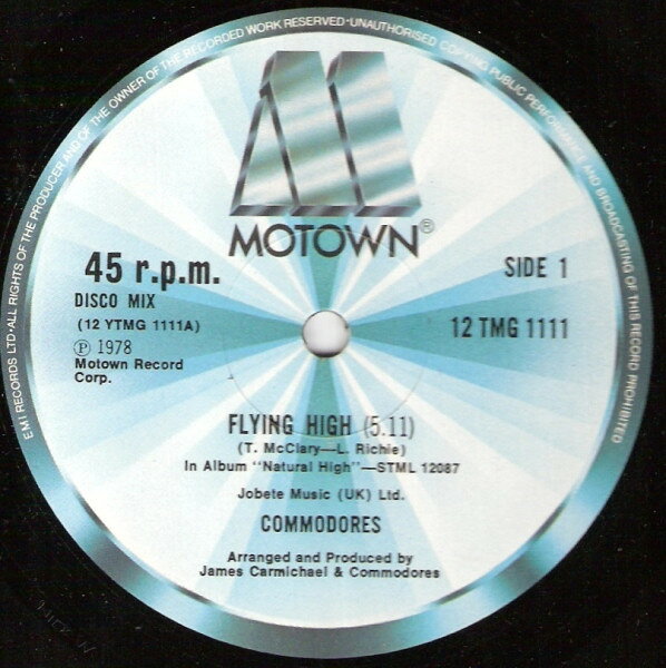 【中古】12” Commodores Flying High 12TMG1111 Motown /00250