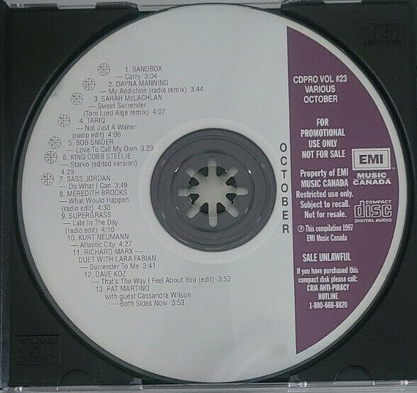 CD Various Cdpro Vol #23 (October 1997) CDPROVOL23 EMI Music Canada プロモ /00110
