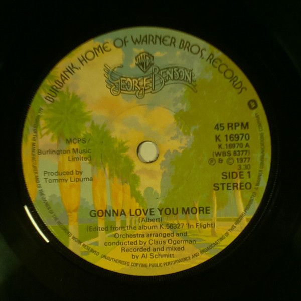 【中古】7インチ George Benson Gonna Love You More K16970 Warner Bros. Records