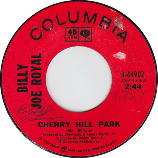 【中古】米7" Billy Joe Royal Cherry Hill Park 444902 Columbia /00080 【中古】米7" Billy Joe Royal Cherry Hill Park 444902 Columbia /00080