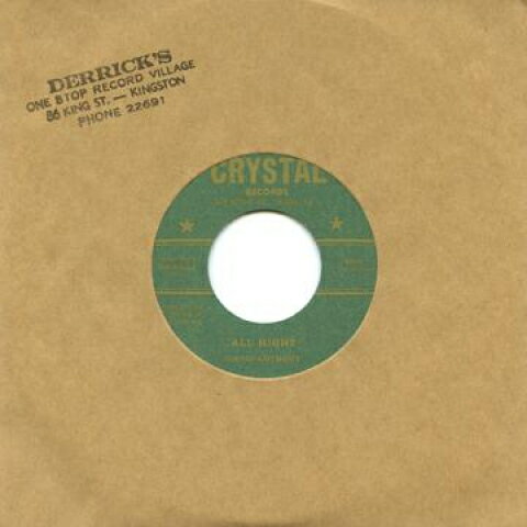7” David Anthony / Derrick Harrio All Night / Tickler DSRDH7010 Crystal/Dub Store Re /00080