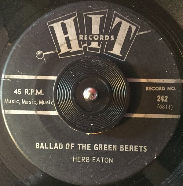 【中古】米7" Herb Eaton / The Cords Ballad Of The Green Berets / Listen People 242 Hit Records (4) /00080