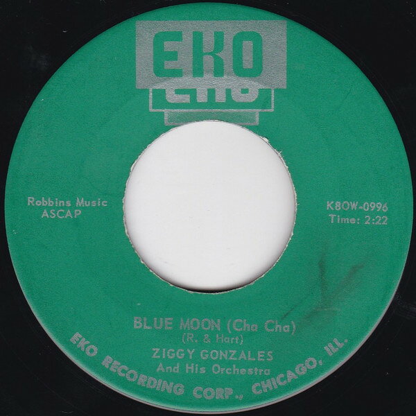 【中古】米7&quot; Ziggy Gonzalez Blue Moon (Cha Cha) K8OW0996 Eko (4), Eko (4) /00080