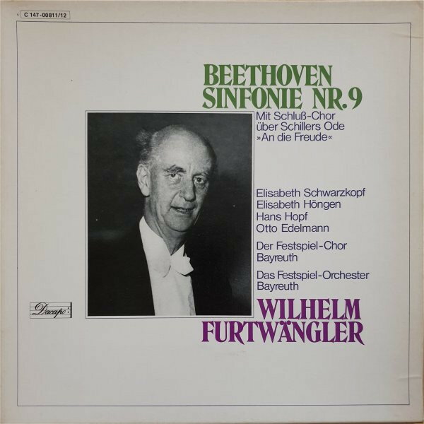 【中古】独2LP Wilhelm Furtwangler, Orchester Beethoven: Sinfonie Nr. 9 1C1470081112 D...
