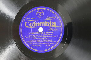 【中古】4discs 78RPM/SP ヨーゼフ・シゲティ, サー・トー メンデルスゾーン ヴァイオリン協奏曲 ホ短調 作品64 J823538 COLUMBIA 12 /02000