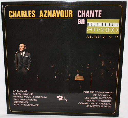 【中古】仏LP Charles Aznavour Charles Aznavour Chante En Multiphonie Stereo - Alb BB102 BARCLAY /00400