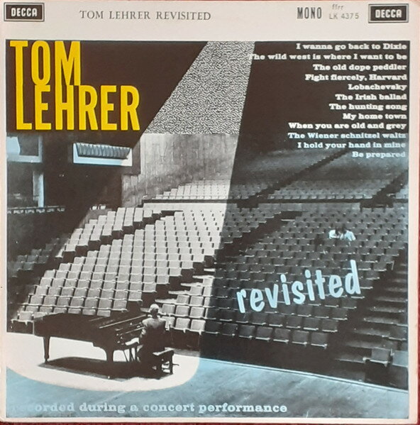 【中古】英LP Tom Lehrer Tom Lehrer Revisited LK4375 Decca /00260