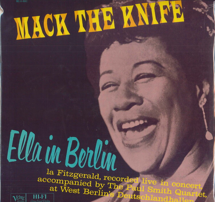 【新品】独LP Ella Fitzgerald Mack The Knife (The Complete Ella In Berlin) MGV4041 Verve Records ..