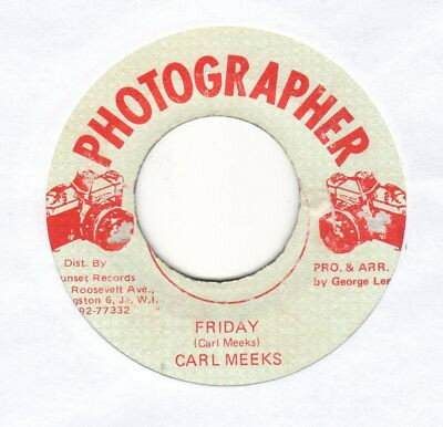 【中古】ジャマイカ7” Carl Meeks Friday NONE Photographer /00080