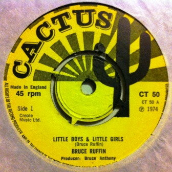 【中古】7” Bruce Ruffin Little Boys &amp; Little Girls / Footsteps CT50 Cactus /00080