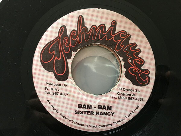 艺人名: J - 【中古】7” Sister Nancy Bam Bam NONE Techniques /00080