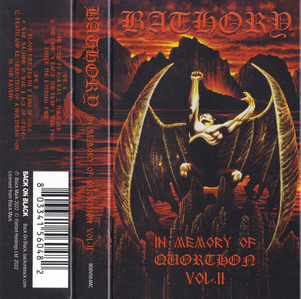 ・アーティスト Bathory ・タイトル In Memory Of Quorthon Vol 2 ・レーベル・型番 BACK ON BLACK BOBV984MC ・フォーマット カセットテープ ・コンディション(盤) 新品 (M) ・コンディション(ジャケット) 新品 (M) ・コンディション(帯) オビなし ・特記事項 【未開封】 サンプル画像です。実際の商品の画像ではありません 商品写真はバーコード/カタログ番号に対応したサンプル画像ですので、お送りする商品の画像ではありません。帯やライナーなどの付属品は、特記事項に記載されている場合のみ含まれます。プロモやカラーレコードなどの仕様についても、該当する場合のみ特記事項に記載しています。 【ご購入前に必ずご確認ください】 ・本店サイト(www.recordcity.jp)とは価格、送料が違います ・本店サイト、その他支店のオーダーとは同梱発送できません ・注文確定後に別の注文を頂いた場合、注文同士の同梱は致しかねます。 ・別倉庫から発送しているため、店頭受け渡しは対応しておりません ・一部商品は他の通販サイトでも販売しているため、ご注文のタイミングによっては商品のご用意ができない場合がございます。 ・土日祝日はお休みです 金曜・祝前日9時以降のご連絡またはご入金は、返答または発送が週明け・祝日明けに順次対応となります。 ・ご購入後のキャンセル不可 ご購入後のキャンセルはいかなる理由においてもお受けできません。ご了承の上、ご購入くださいませ。 ・日本郵便(ゆうパック/ゆうメール)によるお届けになります。 ・中古品であることをご理解ください 当ストアでは中古商品を主に販売しております。中古品であることをご理解の上ご購入ください。また、一部商品はRecordCityオンラインストアで試聴可能です。 ・返品について お客様のご都合による返品は一切承っておりません。 表記の内容と実際の商品に相違がある場合、また針飛び等で返品・返金をご希望される場合は、商品の到着後1週間以内にご連絡ください。商品の返送をこちらで確認後、キャンセル・返金を行います。 コンディションVG以下の商品は返品できません。プレイに影響のない表面のこすれ傷、プレス起因のノイズ盤は返品の対象外です。 【コンディション表記】 ・ほぼ新品(M-)(Like New) 完全な新品。未使用。当店ではほぼ使用しません ・非常に良い(EX)(Excellent) 中古盤として美品な状態。わずかな経年を感じるものの傷みを感じさせない、当店基準で最高の状態 ・良い(VG+)(Very Good Plus) 丁寧に扱われた中古品で、軽い使用感がみられる。 ・可(VG)(Acceptable) 使い込まれた中古品で、「良い」よりもさらに使用感がみられる。 ・悪い(VG-)(Bad) 状態が悪いアイテム。使用の保障はなく、再生不可、針飛び、目立つノイズがあるかもしれない。状態によるクレーム不可。返品不可。 ・非常に悪い(G)(Very Bad) 「悪い」よりさらに状態が悪いアイテム。使用の保障はなく、再生不可、針飛び、目立つノイズがあるかもしれない。状態によるクレーム不可。返品不可。 ・ジャンク(Fair)(Junk/Fair) 割れている、反っている、水ダメージがある、カビ、ジャケットが分離している、ひどい書き込み、ひどい擦れなど最低の状態。使用の保障はなく、再生不可、針飛び、目立つノイズがあるかもしれない。状態によるクレーム不可。返品不可。 ・ジャンク(Poor)(Junk/Poor) 割れている、反っている、水ダメージがある、カビ、ジャケットが分離している、ひどい書き込み、ひどい擦れなど最低の状態。使用の保障はなく、再生不可、針飛び、目立つノイズがあるかもしれない。状態によるクレーム不可。返品不可。