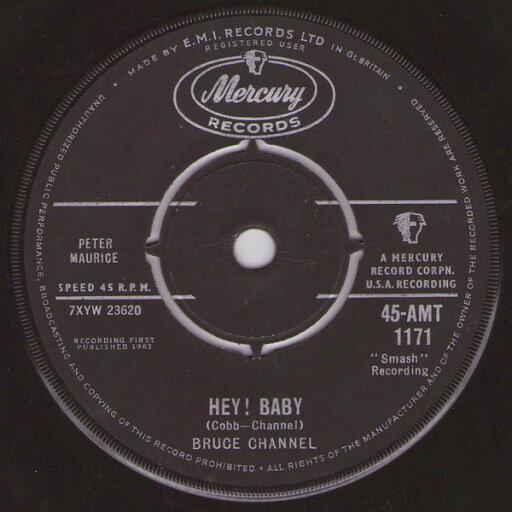 【中古】英7” Bruce Channel Hey! Baby 45AMT1171 Mercury /00080 【中古】英7” Bruce Channel Hey! Baby 45AMT1171 Mercury /00080