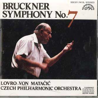 【中古】CD ブルックナー 交響曲第7番　マタチッチ＝チェコ　フィル 32C377419 SUPRAPHON /00110 recordcity-10087380 RECORD CITY 楽天市場店 パッケージ画像