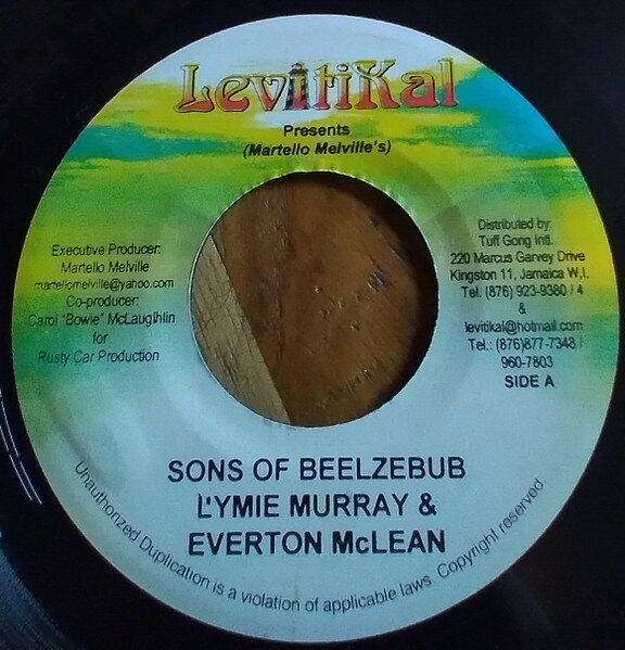 Artist Name: Z - 【中古】7” Paul ”Lymie” Murray & Everton Sons Of Beelzebub NONE Levitikal /00080