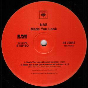 楽天レコードシティ 楽天市場店【中古】米12” Nas Made You Look 4479845 Columbia /00250