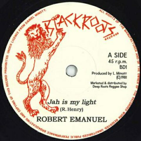 仏7” Robert Emanuel Jah Is My Light / Version BD1 Black Roots EU /00048