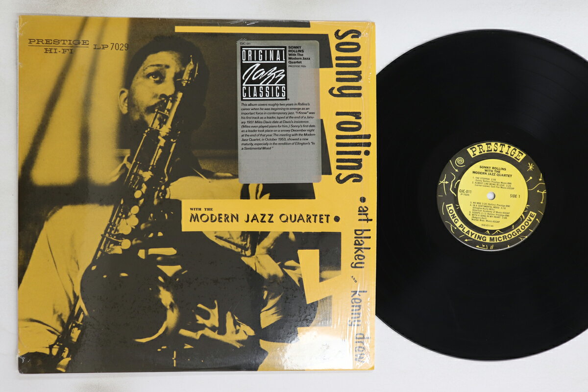 【中古】LP Sonny Rollins With The Modern Jazz Quartet OJC011 PRESTIGE US Vinyl /00260
