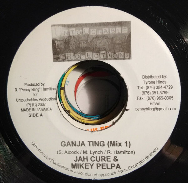 【中古】7インチ Jah Cure, Mikey Pelpa Ganja Ting none Untouchables Product
