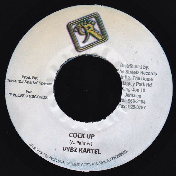 Artist Name: N - 【中古】7” Vybz Kartel Cock Up NONE Twelve 9 Records /00080
