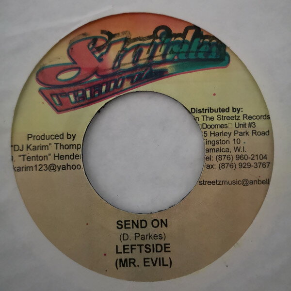 7” Craig ”Leftside” Parkes / Mons Send On / Fire NONE Stainless Records /00080