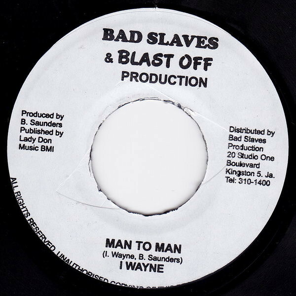 Artist Name: M - 【中古】7” I Wayne Man To Man NONE Bad Slaves & Blast O /00080