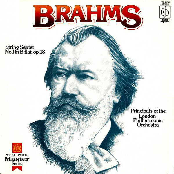 【中古】英LP Principals Of The London Philh Brahms, String Sextet No. 1 In B Flat, Op. 18 VFP40288 Classics For Pleasur /00260