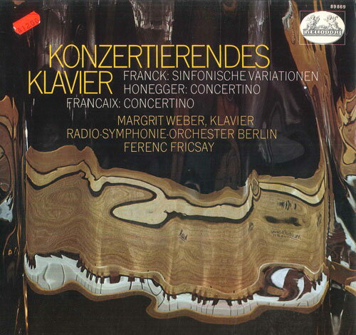 【中古】独LP マルグリット・ウェーバー, フェ フランク 交響的変奏曲 / オネゲル ピアノと管弦楽の小 89869 HELIODOR /00260