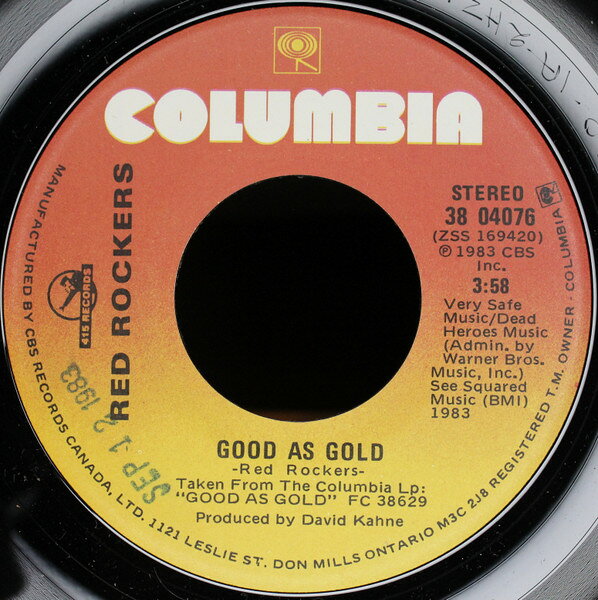 【中古】7” Red Rockers Good As Gold 3804076 COLUMBIA /00080