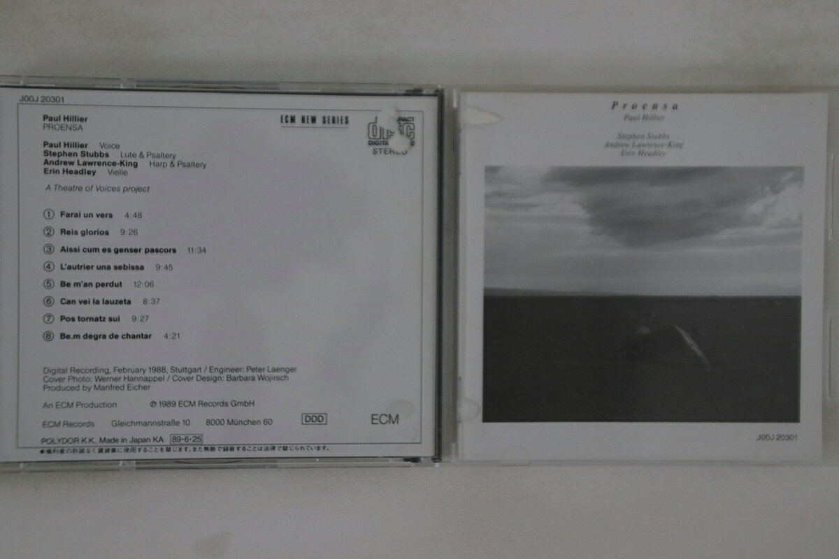 Mozart - 【中古】CD Pail Hillier Proensa J00J20301 POLYDOR /00110