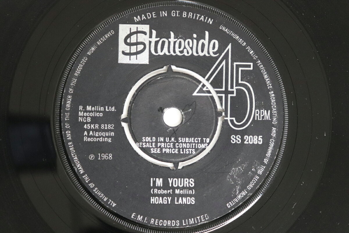 英7” Hoagy Lands Im Yours / Only You SS2085 STATESIDE /00080