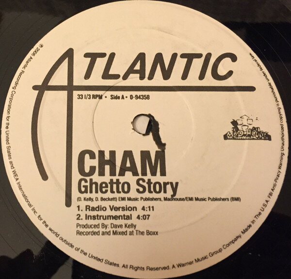 Other - 【中古】米12” Baby Cham Ghetto Story 094358 Atlantic /00250