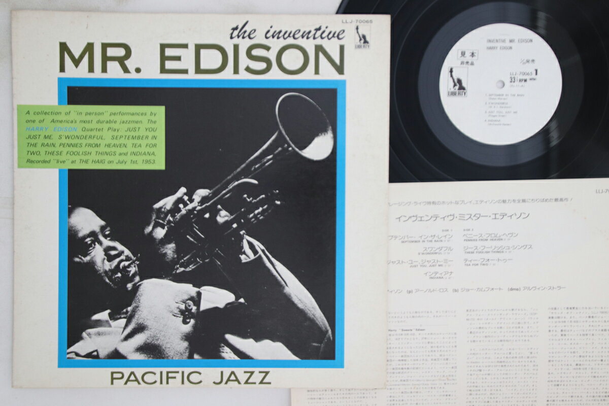 ・アーティスト Harry Edison ・タイトル Inventive Mr. Edison ・レーベル・型番 LIBERTY LLJ70065PROMO ・フォーマット LPレコード ・コンディション(盤) 良い (VG+) ・コンディション(ジャケット) 可 (VG) ・コンディション(帯) オビなし ・特記事項 【プロモ盤】 実際に発送される商品の画像です 【ご購入前に必ずご確認ください】 ・本店サイト(www.recordcity.jp)とは価格、送料が違います ・本店サイト、その他支店のオーダーとは同梱発送できません ・注文確定後に別の注文を頂いた場合、注文同士の同梱は致しかねます。 ・別倉庫から発送しているため、店頭受け渡しは対応しておりません ・一部商品は他の通販サイトでも販売しているため、ご注文のタイミングによっては商品のご用意ができない場合がございます。 ・土日祝日はお休みです 金曜・祝前日9時以降のご連絡またはご入金は、返答または発送が週明け・祝日明けに順次対応となります。 ・ご購入後のキャンセル不可 ご購入後のキャンセルはいかなる理由においてもお受けできません。ご了承の上、ご購入くださいませ。 ・日本郵便(ゆうパック/ゆうメール)によるお届けになります。 ・中古品であることをご理解ください 当ストアでは中古商品を主に販売しております。中古品であることをご理解の上ご購入ください。また、一部商品はRecordCityオンラインストアで試聴可能です。 ・返品について お客様のご都合による返品は一切承っておりません。 表記の内容と実際の商品に相違がある場合、また針飛び等で返品・返金をご希望される場合は、商品の到着後1週間以内にご連絡ください。商品の返送をこちらで確認後、キャンセル・返金を行います。 コンディションVG以下の商品は返品できません。プレイに影響のない表面のこすれ傷、プレス起因のノイズ盤は返品の対象外です。 【コンディション表記】 ・ほぼ新品(M-)(Like New) 完全な新品。未使用。当店ではほぼ使用しません ・非常に良い(EX)(Excellent) 中古盤として美品な状態。わずかな経年を感じるものの傷みを感じさせない、当店基準で最高の状態 ・良い(VG+)(Very Good Plus) 丁寧に扱われた中古品で、軽い使用感がみられる。 ・可(VG)(Acceptable) 使い込まれた中古品で、「良い」よりもさらに使用感がみられる。 ・悪い(VG-)(Bad) 状態が悪いアイテム。使用の保障はなく、再生不可、針飛び、目立つノイズがあるかもしれない。状態によるクレーム不可。返品不可。 ・非常に悪い(G)(Very Bad) 「悪い」よりさらに状態が悪いアイテム。使用の保障はなく、再生不可、針飛び、目立つノイズがあるかもしれない。状態によるクレーム不可。返品不可。 ・ジャンク(Fair)(Junk/Fair) 割れている、反っている、水ダメージがある、カビ、ジャケットが分離している、ひどい書き込み、ひどい擦れなど最低の状態。使用の保障はなく、再生不可、針飛び、目立つノイズがあるかもしれない。状態によるクレーム不可。返品不可。 ・ジャンク(Poor)(Junk/Poor) 割れている、反っている、水ダメージがある、カビ、ジャケットが分離している、ひどい書き込み、ひどい擦れなど最低の状態。使用の保障はなく、再生不可、針飛び、目立つノイズがあるかもしれない。状態によるクレーム不可。返品不可。