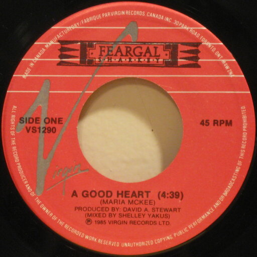 【中古】加7” Feargal Sharkey A Good Heart VS1290 Virgin /00080 【中古】加7” Feargal Sharkey A Good Heart VS1290 Virgin /00080