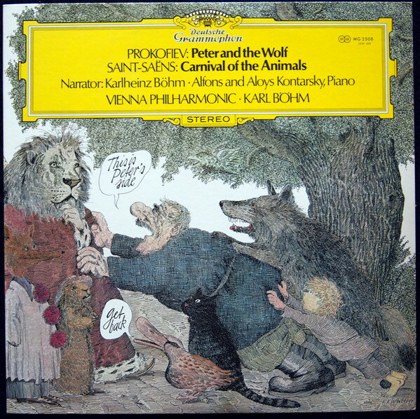 【中古】LP カール・ベーム, ウィーン・フィ プロコフィエフ: ピーターと狼 / サン=サーンス: 動物 MG2..