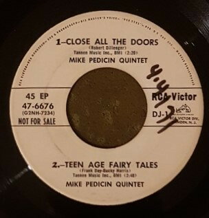 7” Mike Pedicin Quintet / Eddie F Teen Age Fairy Tales 476676PROMO RCA Victor プロモ /00080
