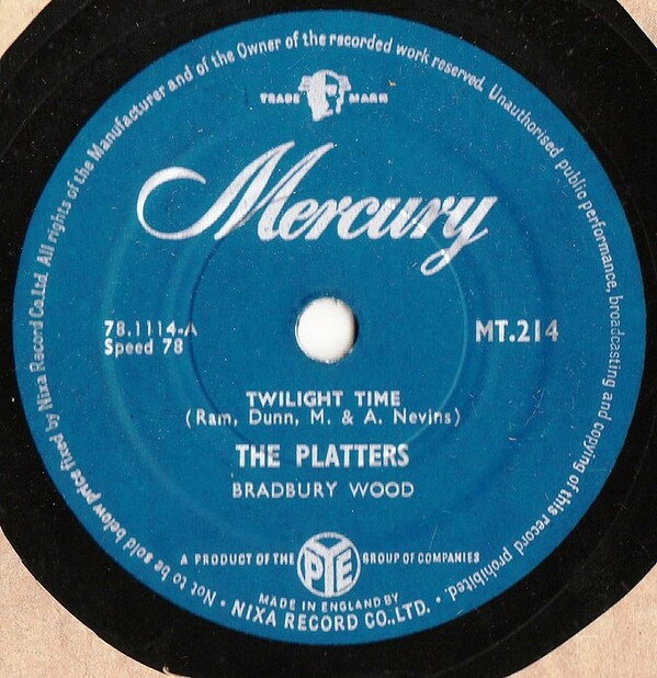 【中古】78RPM/SP Platters Twilight Time / Out Of My Mind MT214 MERCURY /00500
