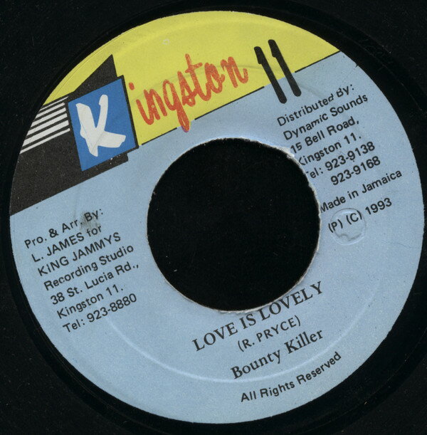 【中古】ジャマイカ7” Bounty Killer Love Is Lovely NONE Kingston 11 /00080