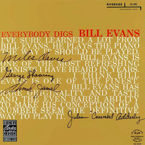 【中古】米CD Bill Evans Trio Everybody Digs Bill Evans OJCCD0682,RLP291 Original Jazz Classics, Riverside Records /00110