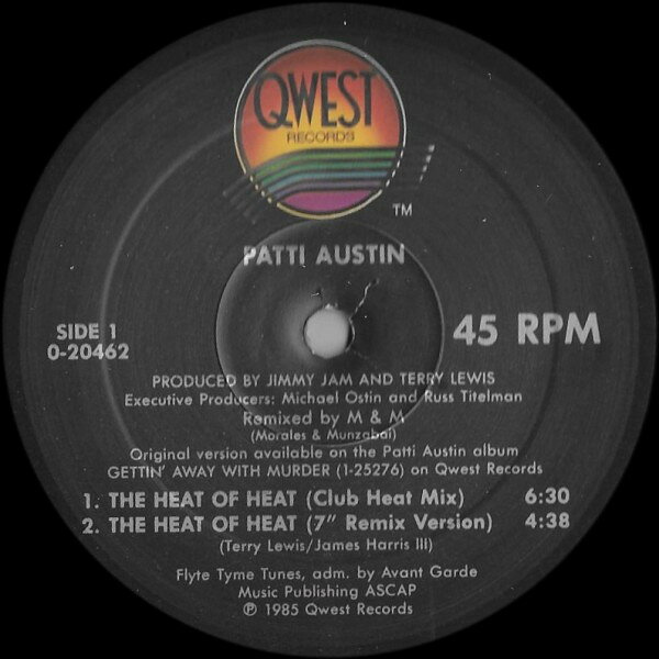 Artist Name: Z - 【中古】米12” Patti Austin Heat Of Heat 020462 QWEST RECORDS /00250