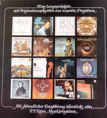 独LP Various Horproben Aus Dem P.P. Kelen Musikprogramm 65999 Orbis プロモ /00260