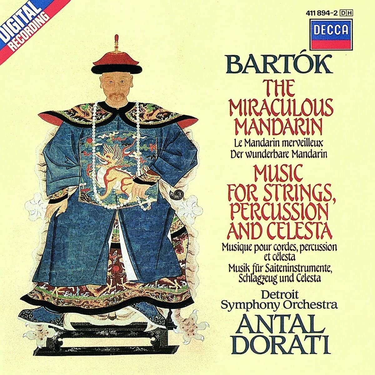 【中古】英CD Bartok, Dorati; Dso Miraculous Mandarin / Strings &amp; Percussion 4118942 Decca /0..