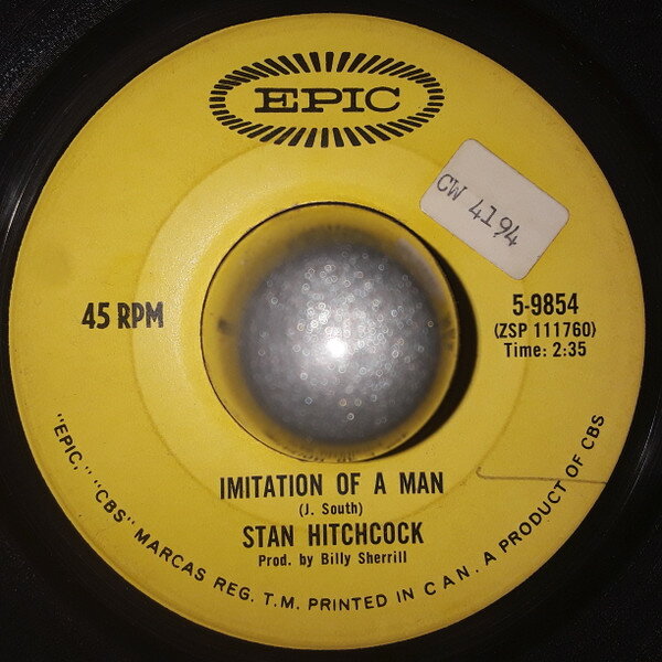【中古】加7” Stan Hitchcock Imitation Of A Man 59854 EPIC /00080