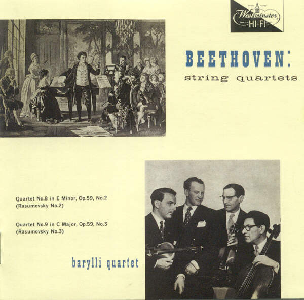 【中古】CD Barylli QUARTET Ludwig Van Beethoven String Quartet No.8 / String Quartet No.9 MVCW19057 MCA /00110